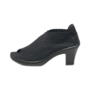 Bernie Mev. Cheska Mid-Heel Shoes Fabric Black Colour For Women