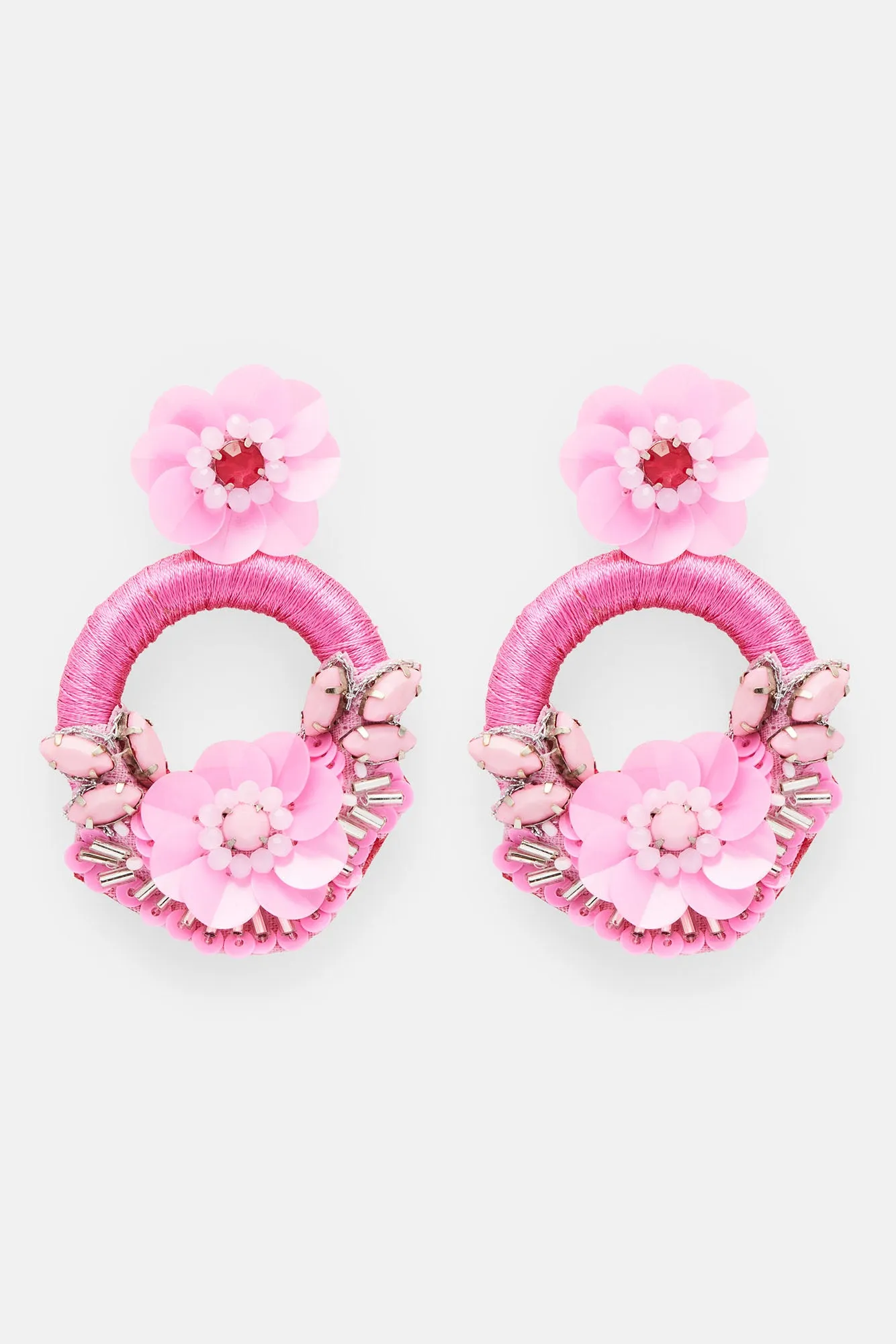 Bloom With Grace Earrings - Pink