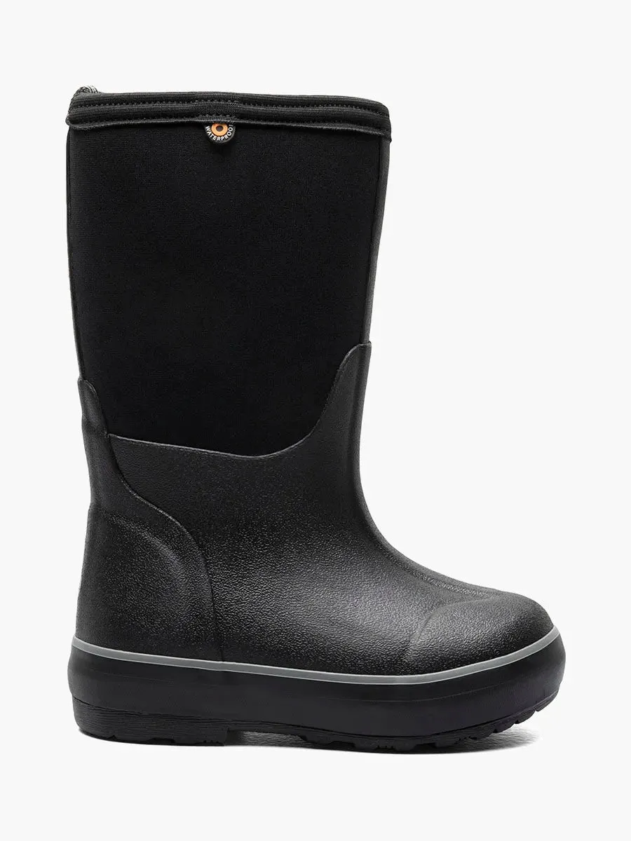 BOGS KIDS BLACK CLASSIC II SOLID NO HANDLES NEOPRENE BOOTS -30°F/-34°C