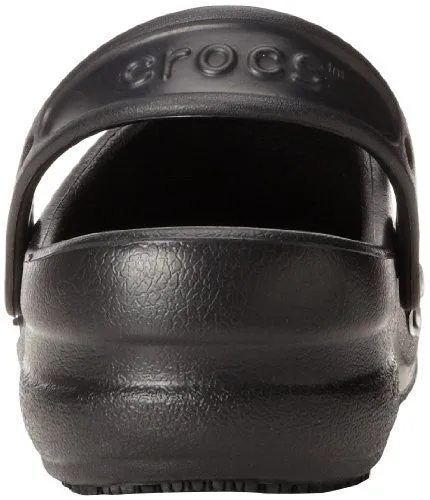 crocs Unisex Bistro Clog,  Black, 9 US Men's / 11 US Women's