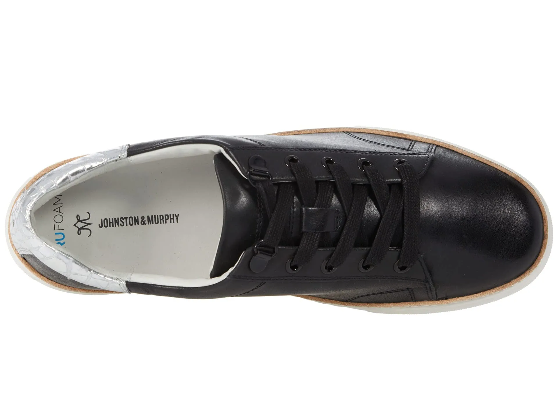 Johnston & Murphy Women's Callie Low Top Lace Up Size 7 M Black Shoes