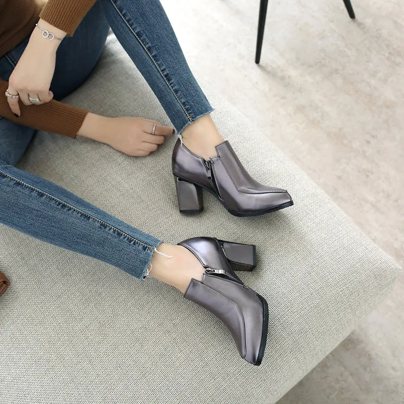 pointed toe High Heels short Boots