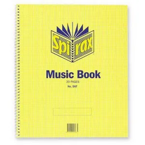 Spirax Music Book 30 Page 297 X 248Mm