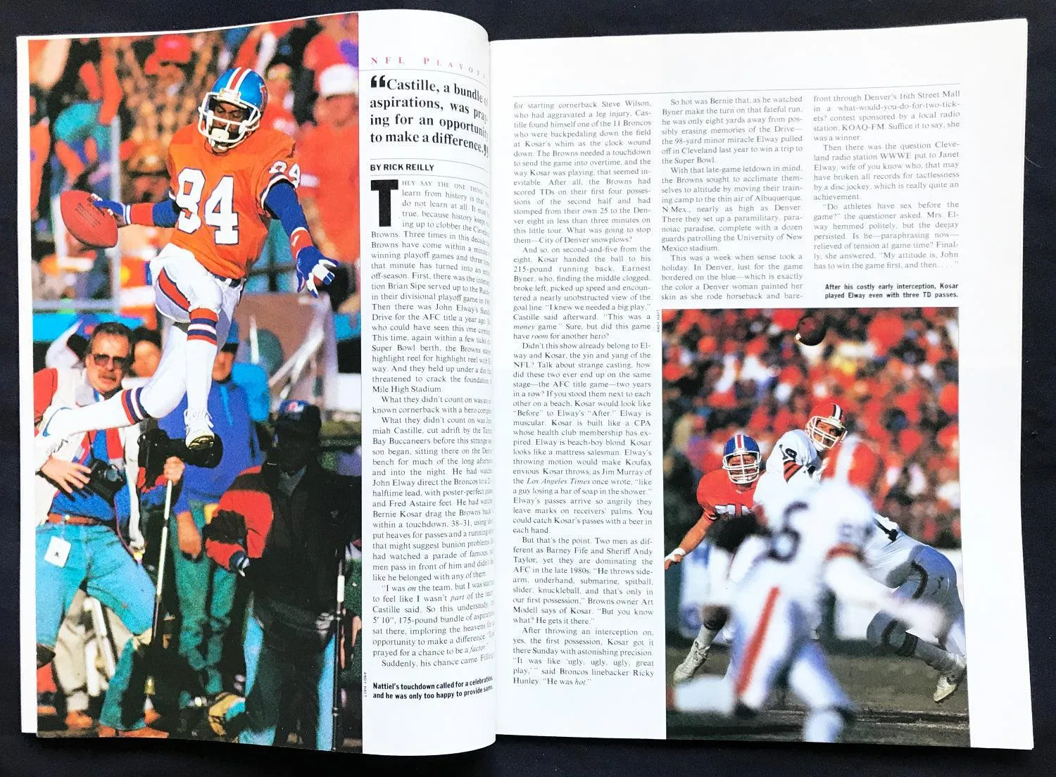 Sports Illustrated Magazine John Elway Super Bowl Jan 1988
